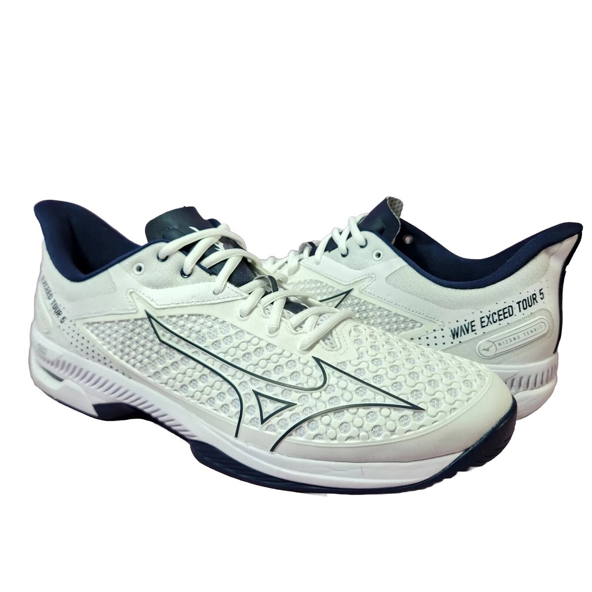 MIZUNO Wave Exceed Tour 5 AC $135 Sz 13 Tennis Shoe White Dress