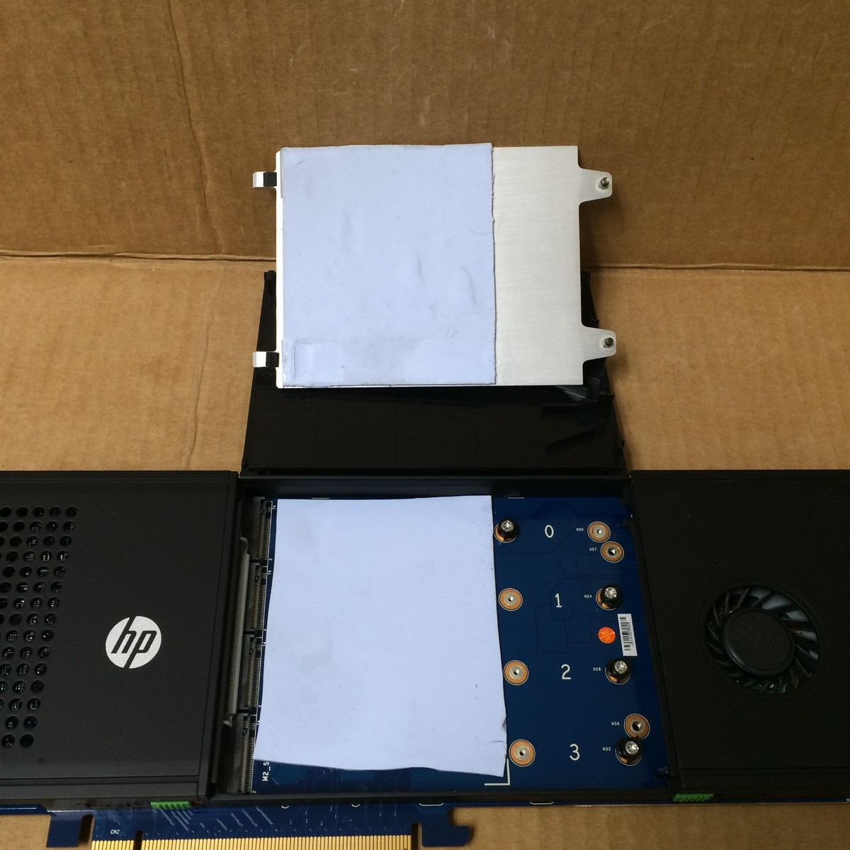 HP Z Turbo Drive Quad Pro PCIe NVMe SSD Adapter P/N: 841969-001