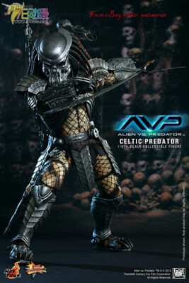 Perfect Hot Toys 1/6 Mms221 Alien Vs. Predator: Celtic Predator In