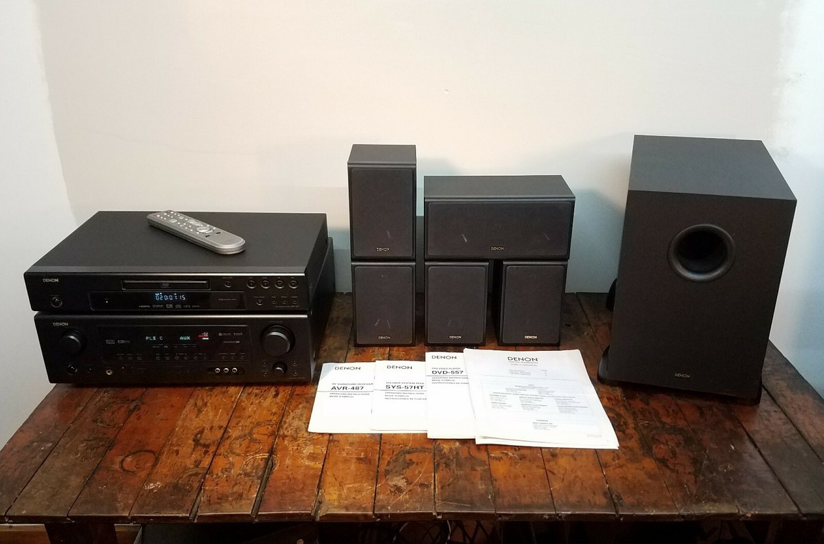 Denon DHT-487DV 5.1 Surround Sound Home Theater System, AVR-487