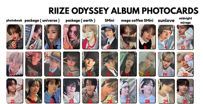 RIIZE - ODYSSEY Album genuine Official book /Package / smni