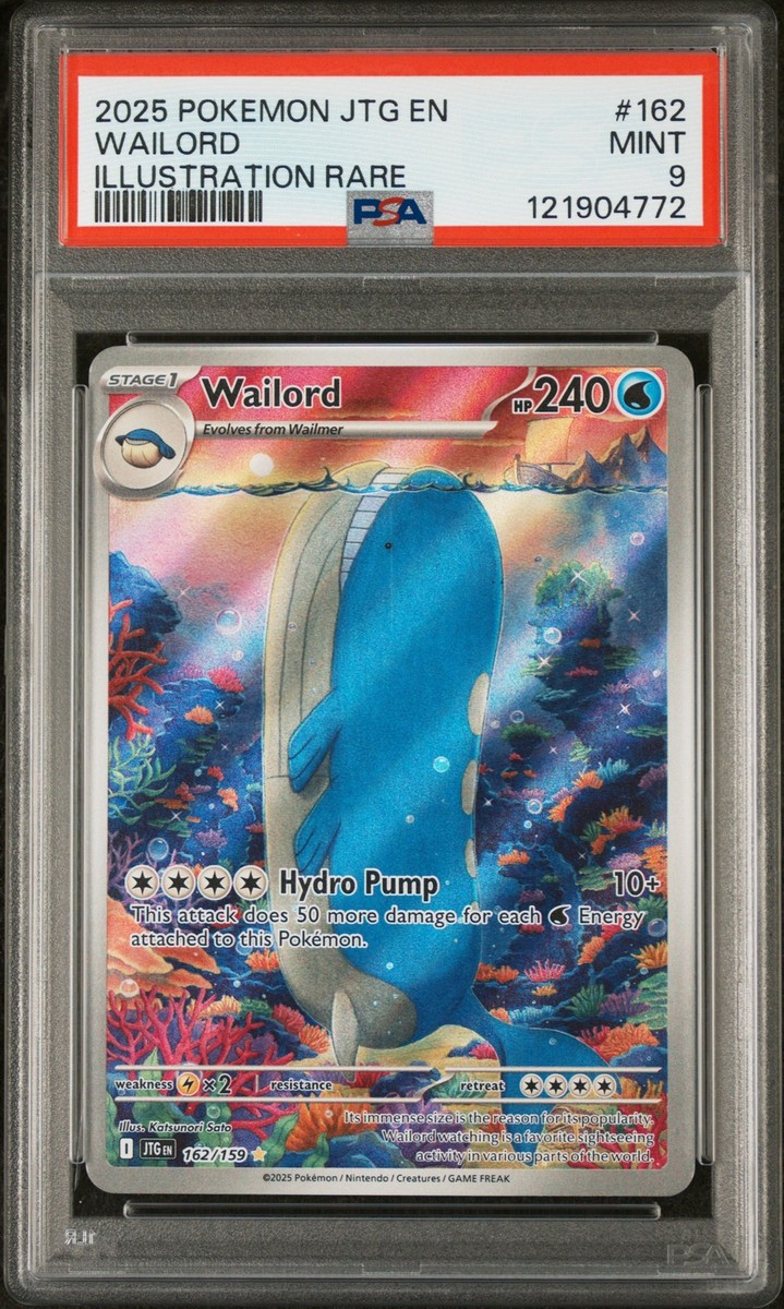 Pokemon Wailord 162 Illustration Rare PSA 9 Mint | eBay