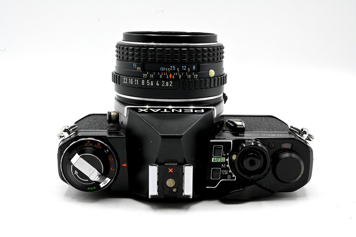 Pentax Black ME Super 35mm SLR Camera Kit w/ 50mm Lens - Very Good