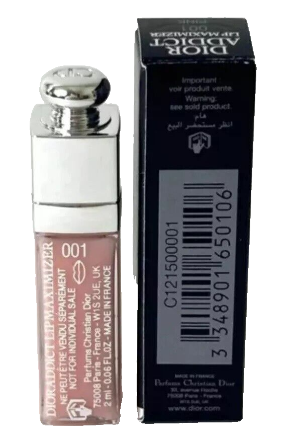 Dior Addict Lip Maximizer 001 Pink 2ml/0.06fl oz Sample Mini
