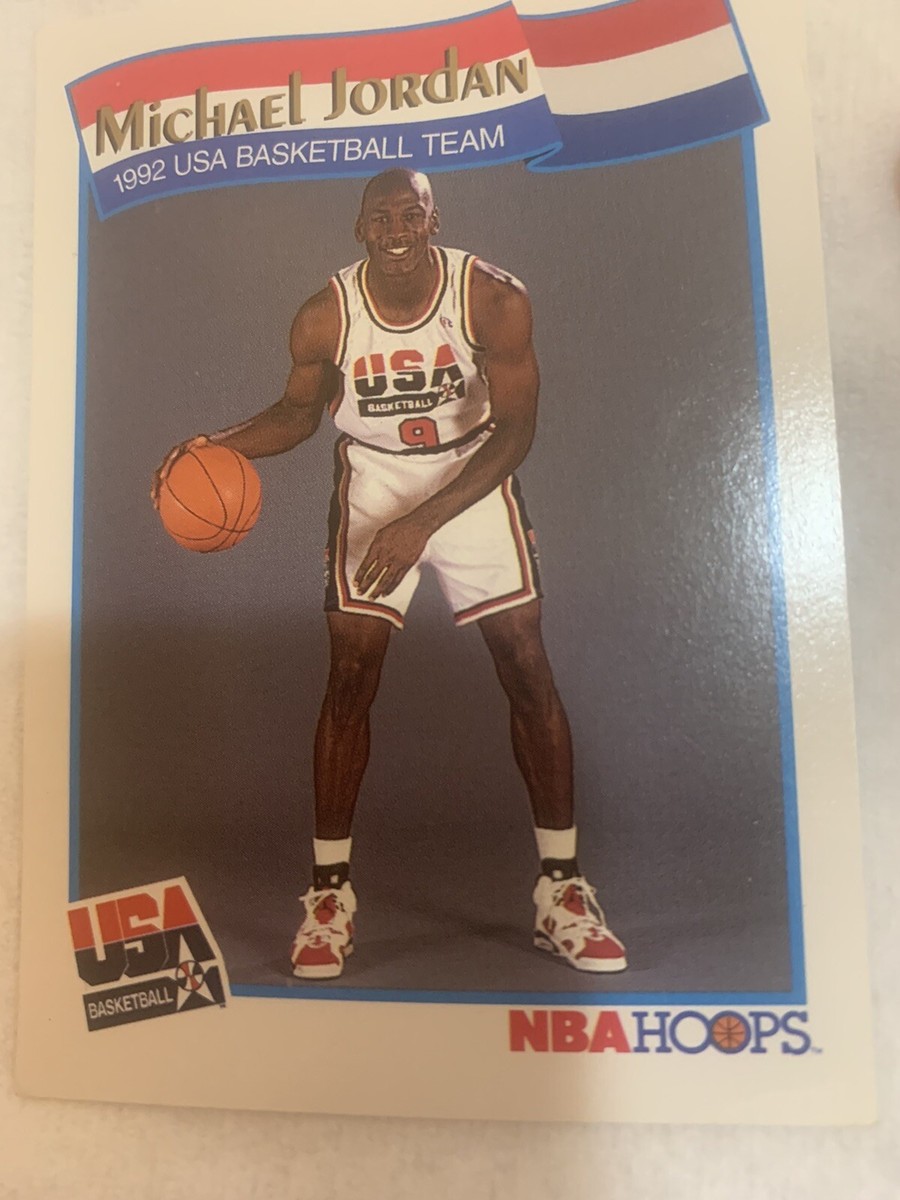 Michael Jordan NBA HOOPS USA BASKETBALL TEAM 1992 OLYMPICS Card