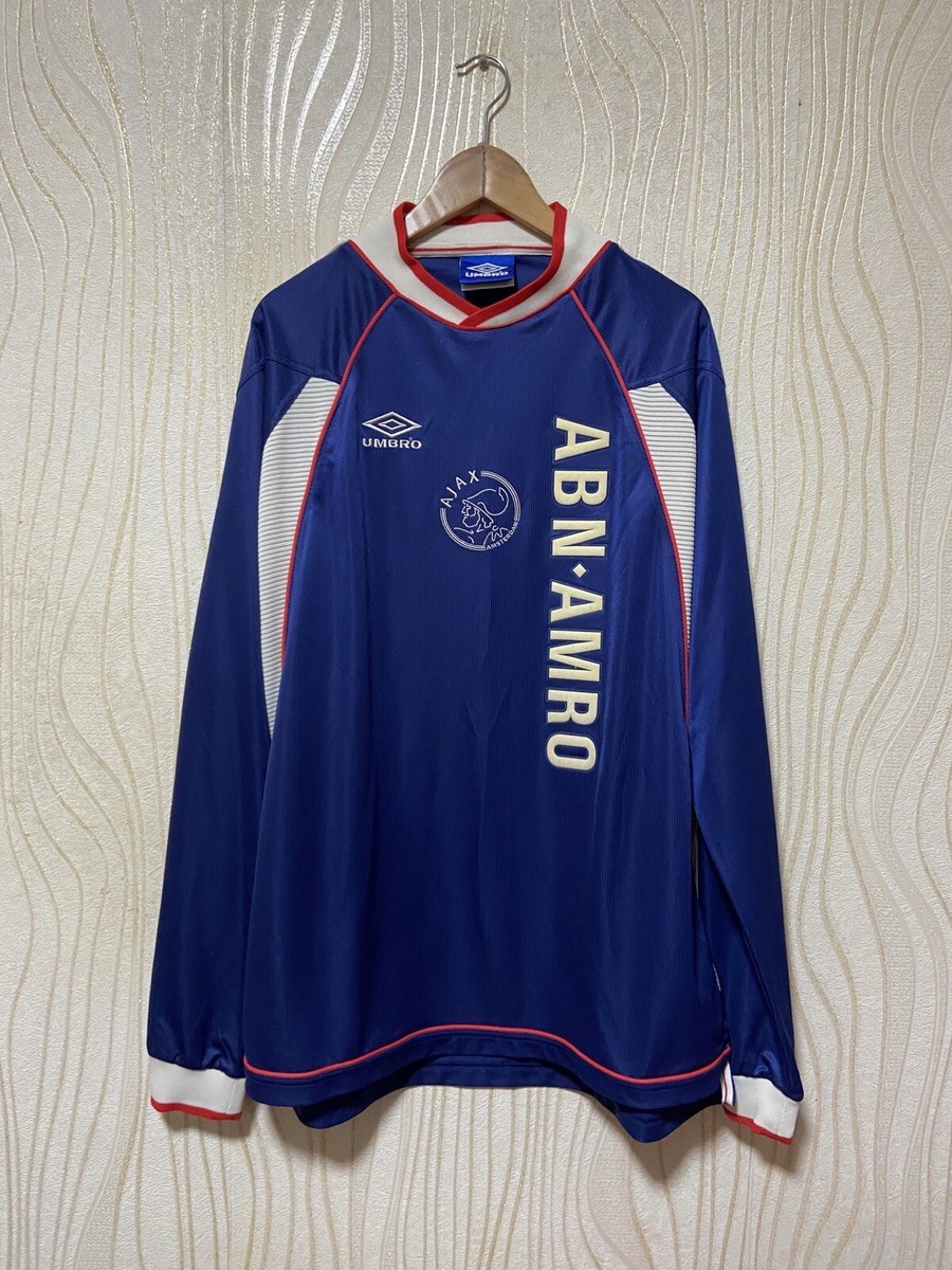 AJAX AMSTERDAM 1999 2000 AWAY SHIRT JERSEY LONG SLEEVE UMBRO sz XL