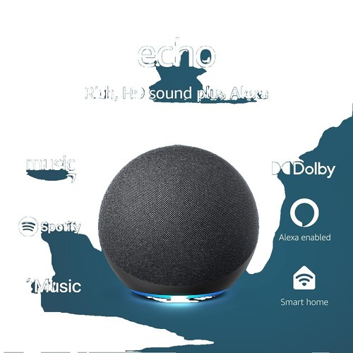 Amazon Echo 4th Gen Bluetooth Smart Speaker L4S3RE – Black | eBay