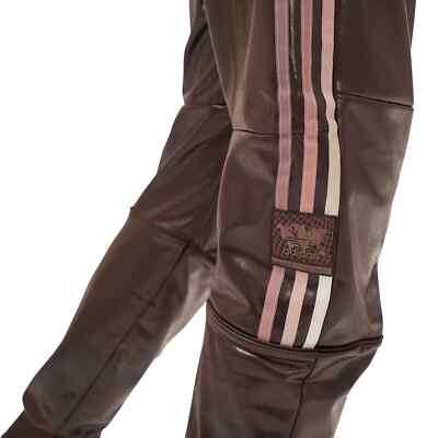 Men Adidas Chile20 Wetlook Tracksuit Pants Dark Brown Shiny Glanz