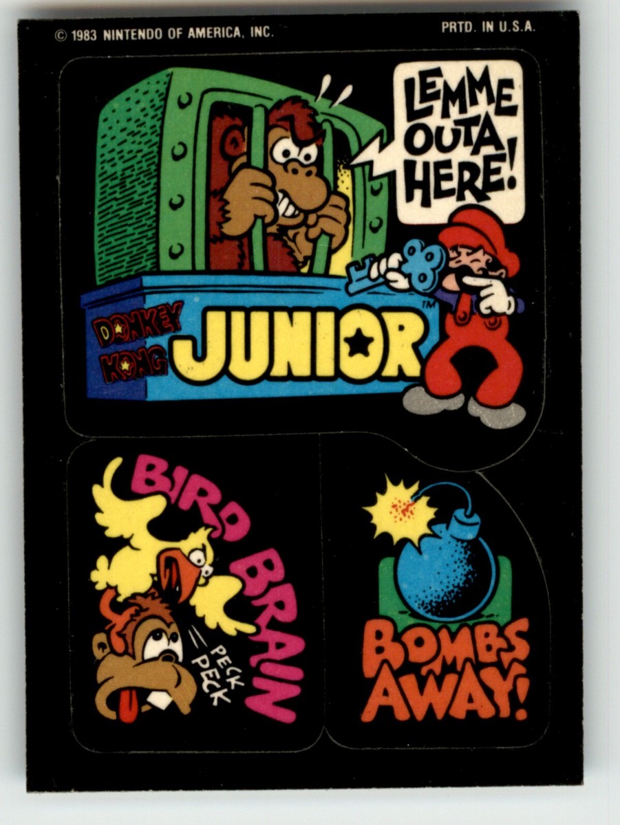 1983 Topps Video City Sega/Nintendo trading Card Stickers / See