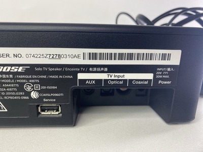 Bose Soundbar Model#418775 (Solo TV Speaker) w/Remote & AC ADAPTER