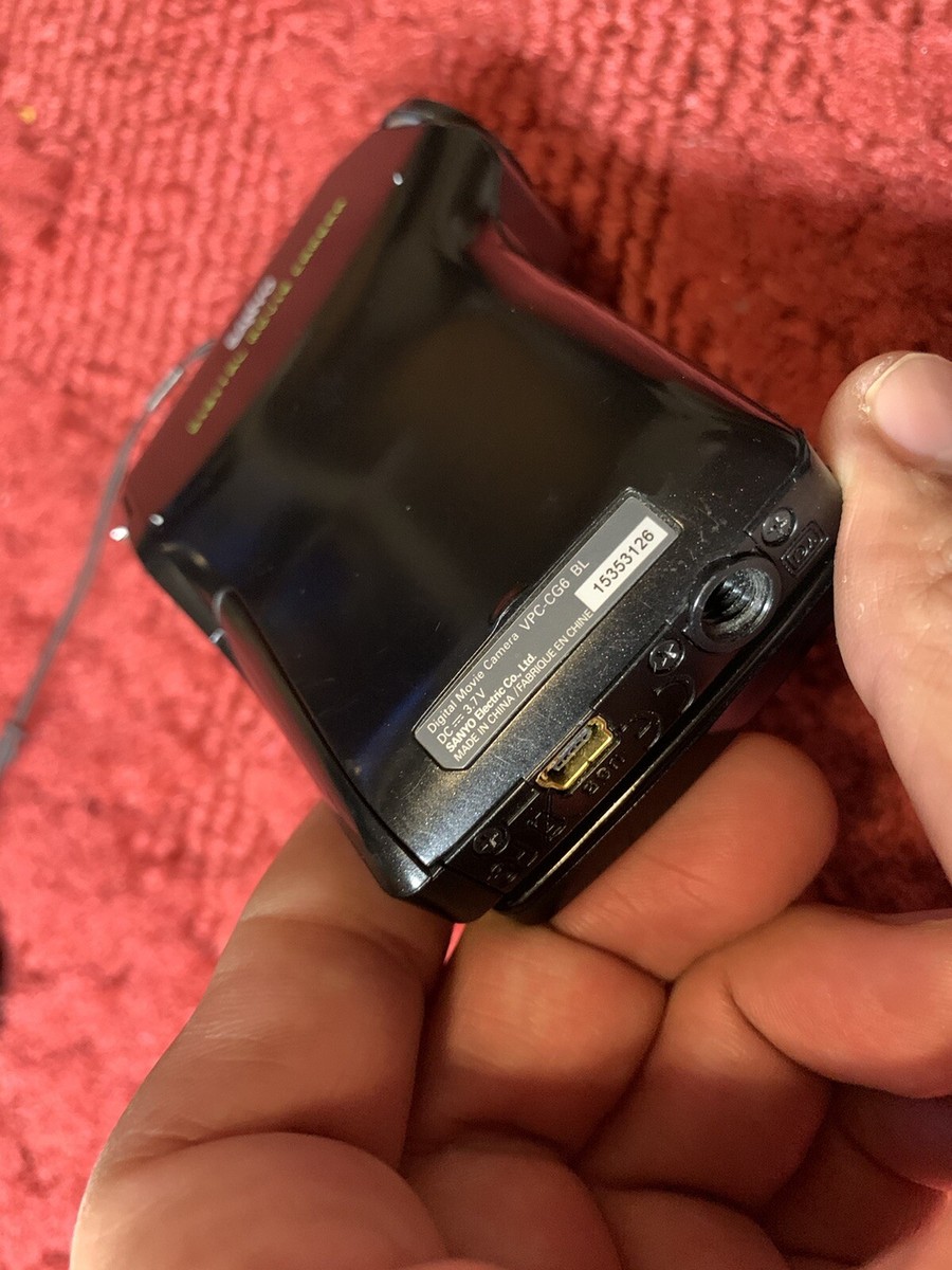 Sanyo XACTI VPC-CG6 Digital Movie Camera MPEG-4 Digicam TESTED NO