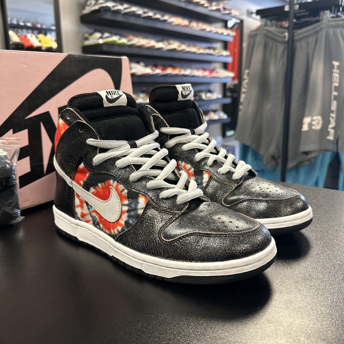 305050 102 Nike HUF x Dunk Pro SB High TieDye 2004 Size 11 WORN