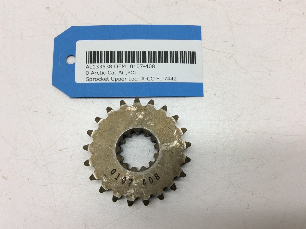 Arctic Cat Polaris Drive Sprocket 0107-408 Good Used Upper 21