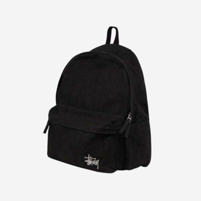 Stussy Canvas Backpack - Washed Black - Trendy Urban Street Style