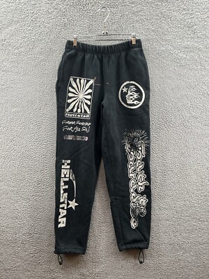 Hellstar Forever Searching For The Sun Black Sweatpants Adult Size