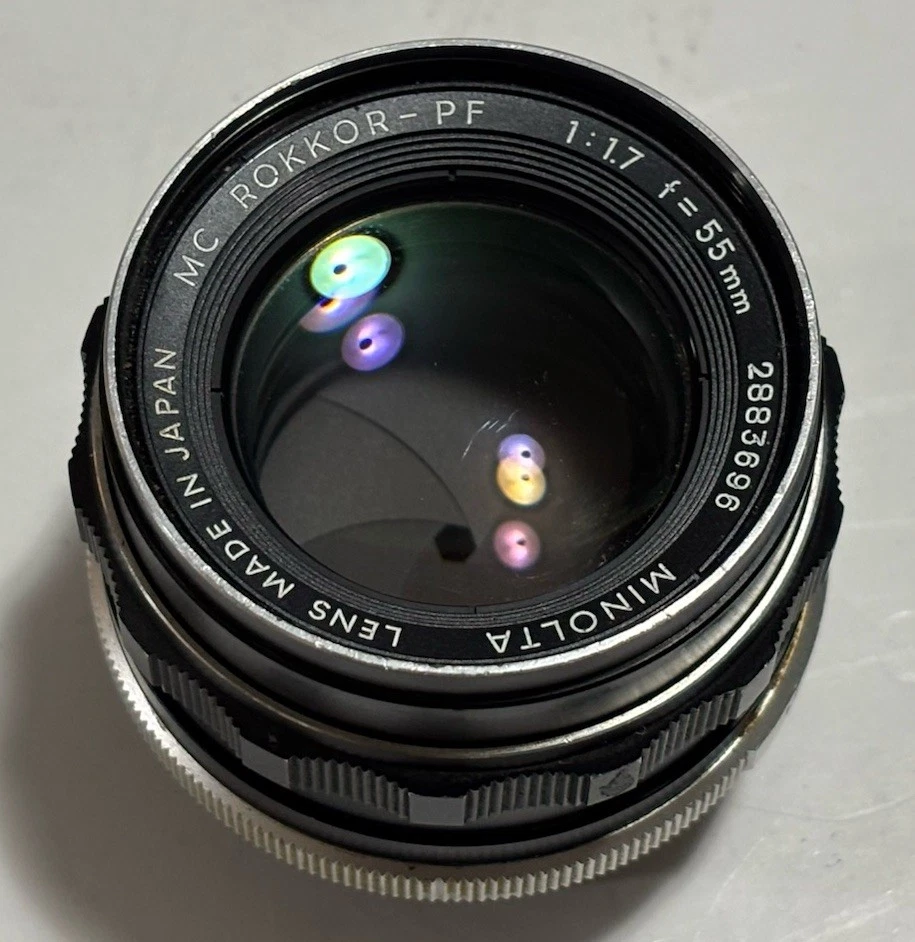 Minolta Rokkor PF Minolta MD 55mm Focal Camera Lenses for sale | eBay