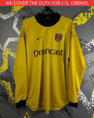 Arsenal Jersey Goalkeeper football shirt 2001 - 2002 Nike Men Size