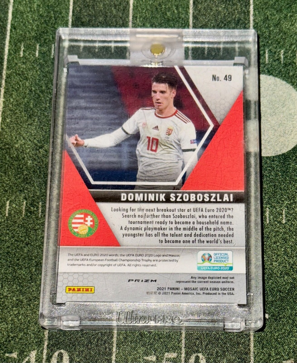 2020-21 Panini Mosaic UCL Dominik Szoboszlai Choice Peacock Prizm