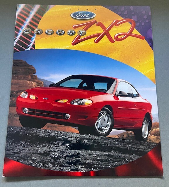 1998 Ford Escort Red ZX2 CDN Sales Brochure Book | eBay