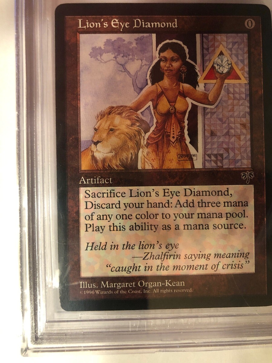 Lion's Eye Diamond MTG Mirage BGS Graded 9/8.5/8.5/8.5 NM-MT+ (RG