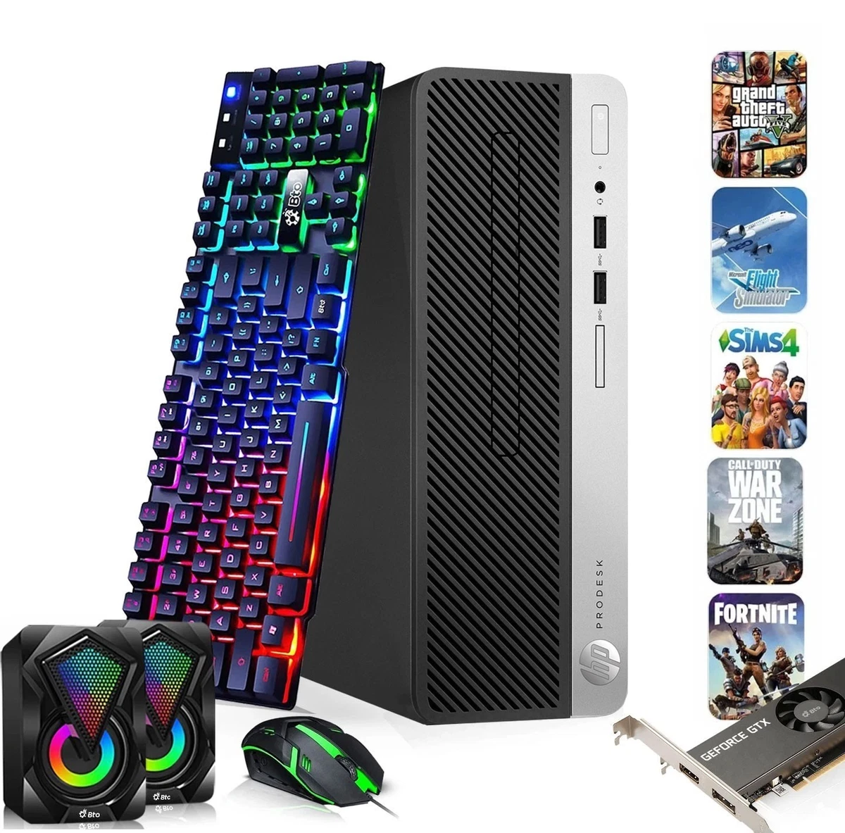 HP Intel Core i5 8th Gen. PC Desktops and All 3.00-3.49 GHz