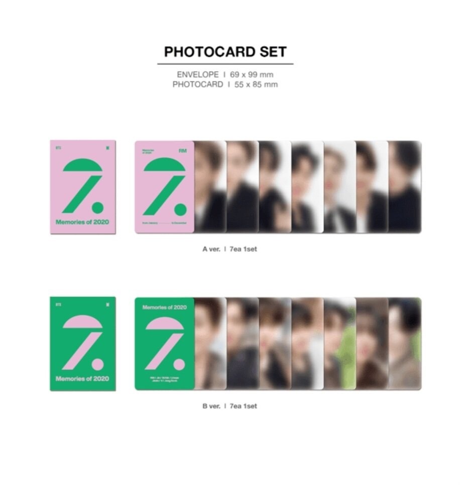 BTS FESTA 2025 BTS MEMORIES OF 2020 DC PHOTOCARD OFFICIAL | eBay