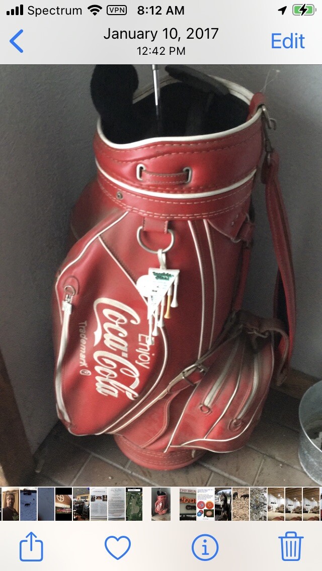 1992 Miller Coca-Cola Golf bag with the original towel included