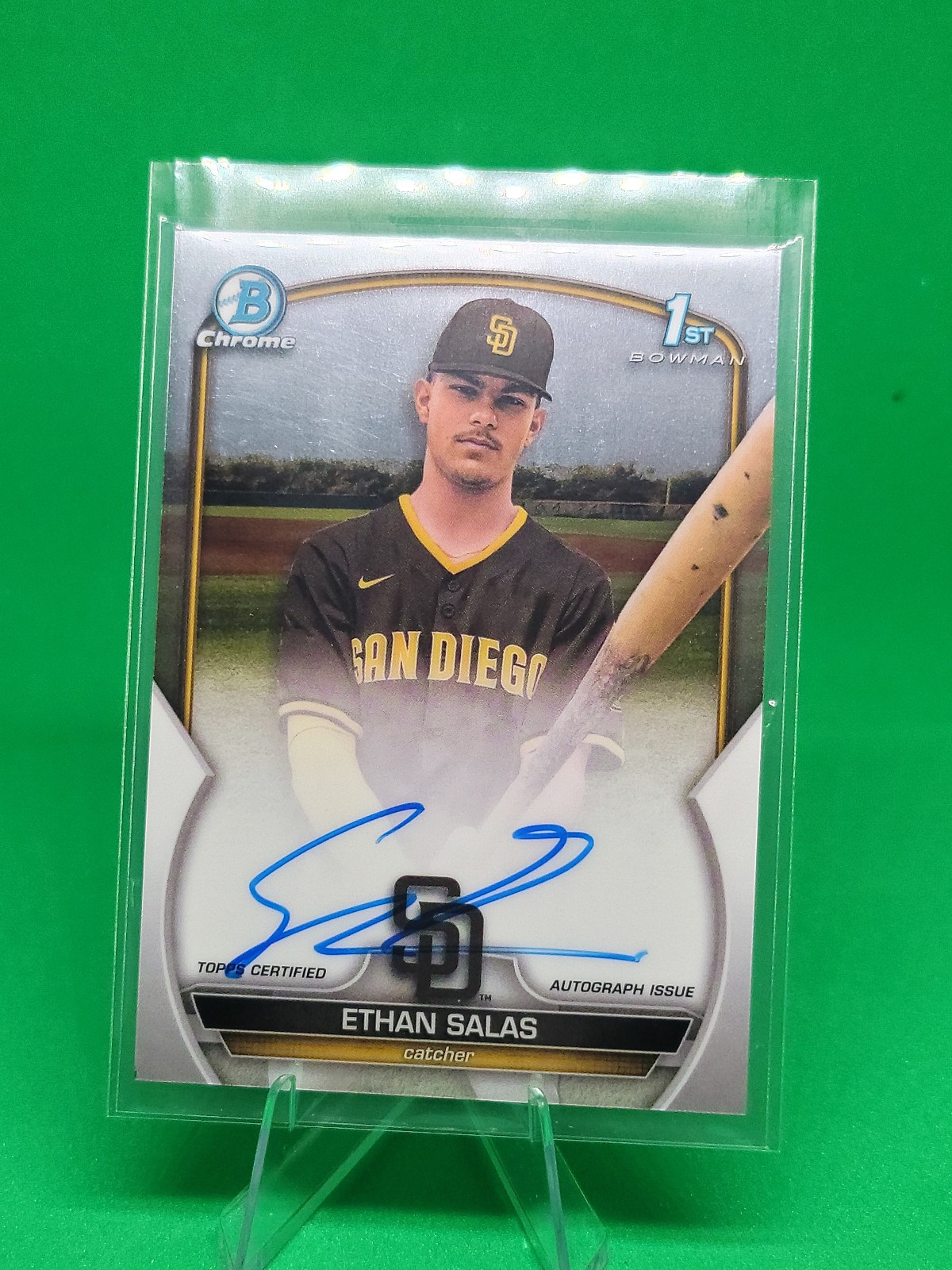 Ethan Salas 2023 Bowman Chrome #CPA-ESS Prospect Auto (1st) Price