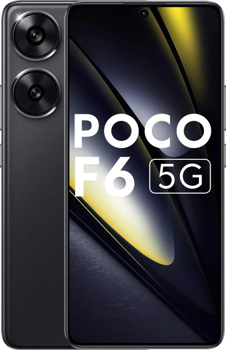 POCO F6 5G (Black 256GB 12GB RAM)8s Gen3 Processor 6.67 inch 50MP