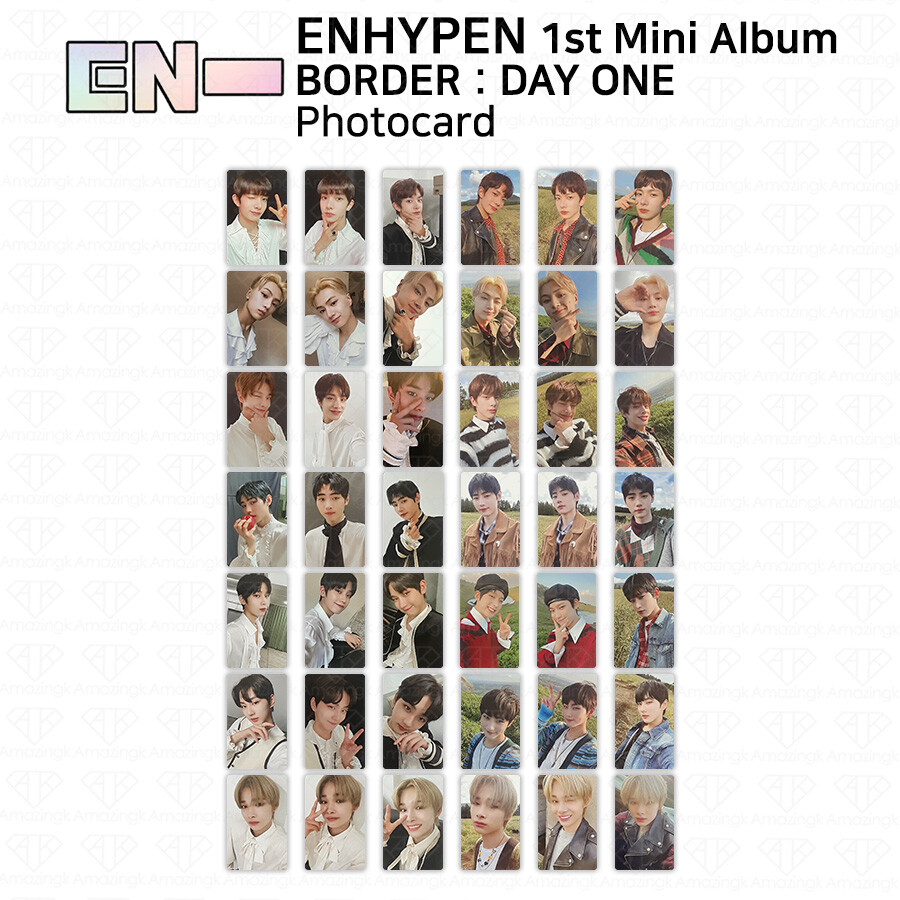 Enhypen 1st Mini Album Border Day One Official Photocard Dusk Dawn