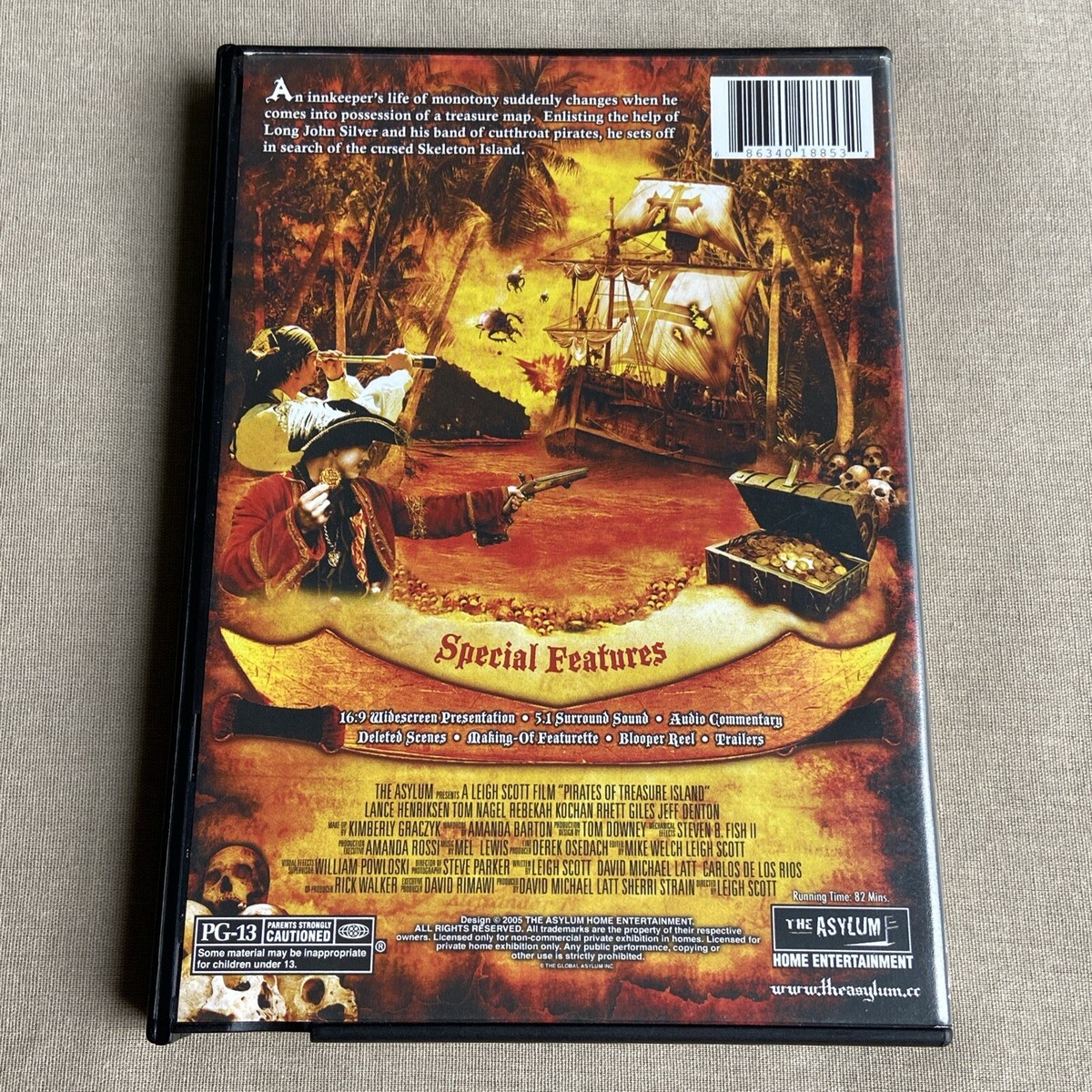 Pirates Of Treasure Island (DVD 2006) Action Adventure Lance
