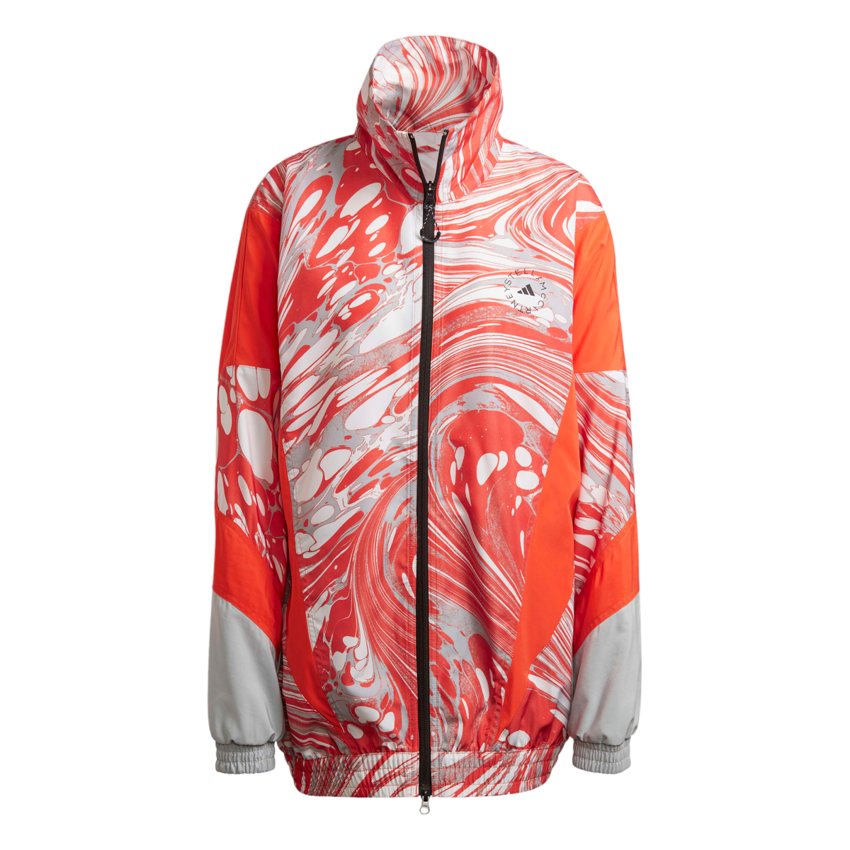 Adidas by Stella McCartney Orange Printed Woven Track Top Jacket