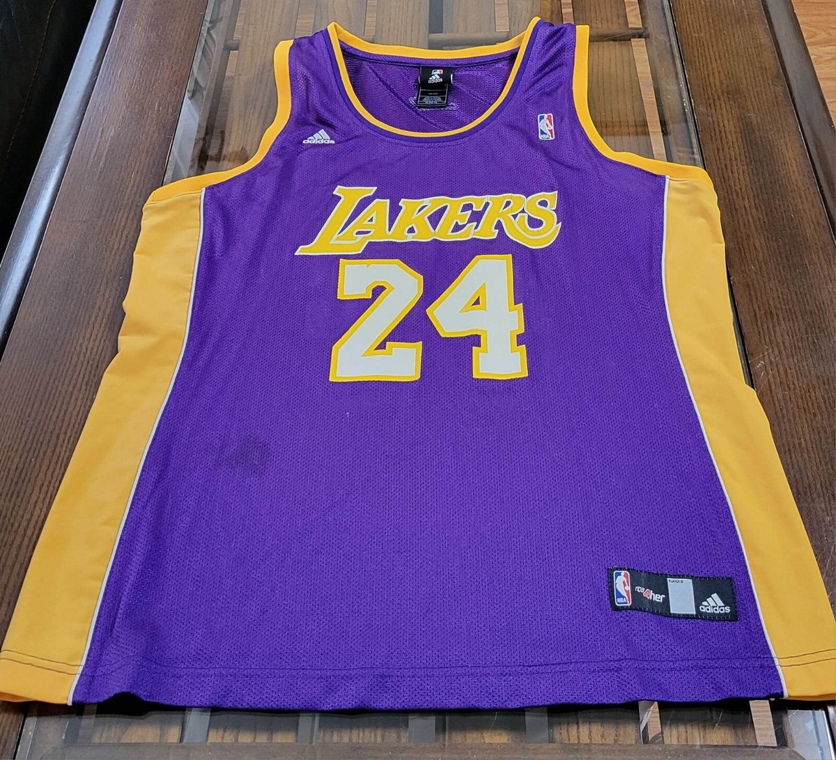 Vintage Adidas KOBE BRYANT #24 Los Angeles LA Lakers Jersey Size