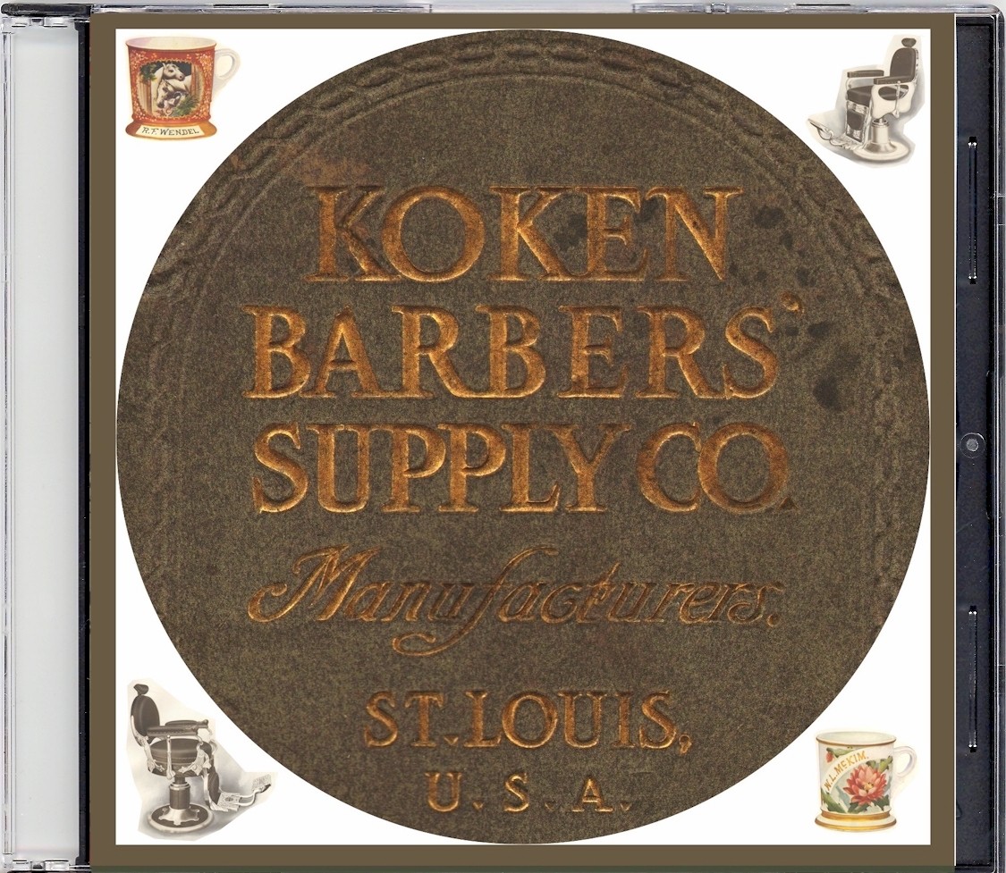 1908 Koken Barber's Supply Catalog on CD - Barber Chairs, Poles