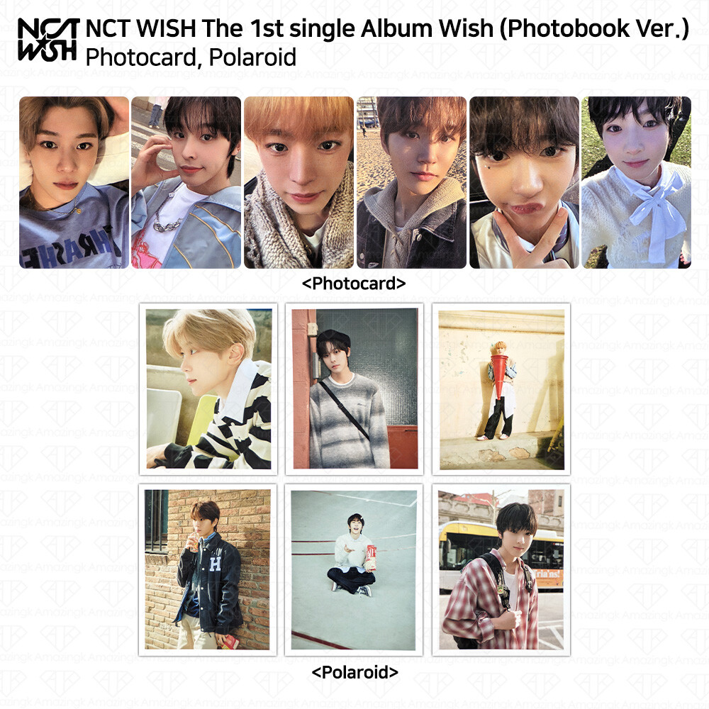 NCT WISH The 1st Single Album WISH Official Photocard Polaroid