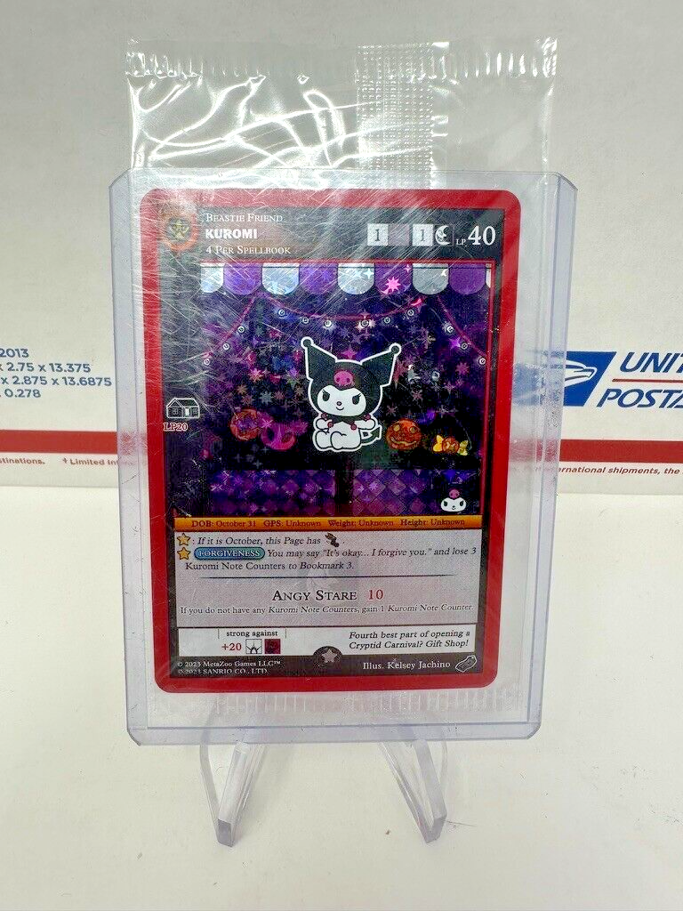 2023 NYCC Metazoo Kuromi Holo - Kuromi's Cryptid Carnival Promo
