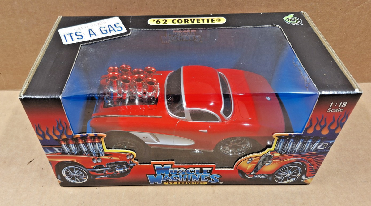 Funline Muscle Machines 1962 Chevrolet Corvette Red '62 Chevy 2004