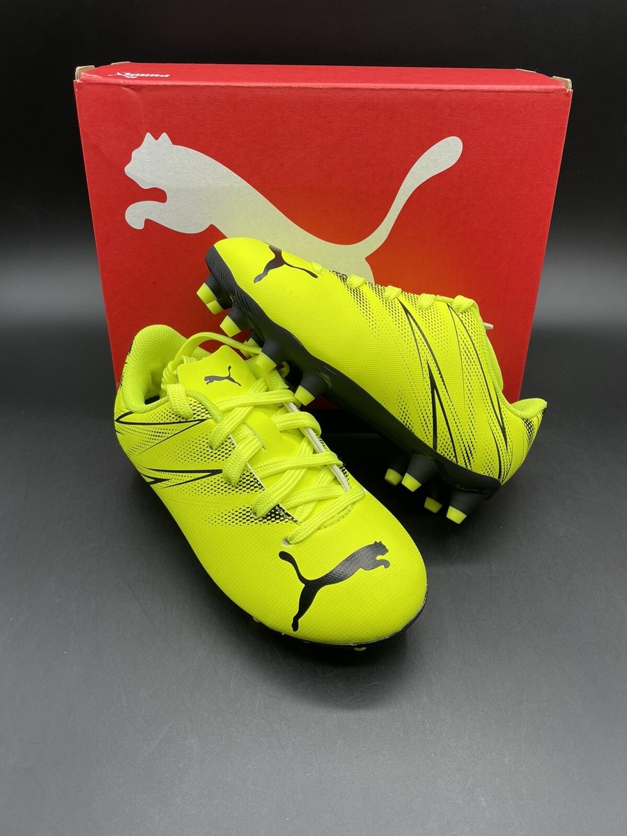 New Puma Attacanto FG AG Jr Soccer Cleats Kids Size 9c Electric