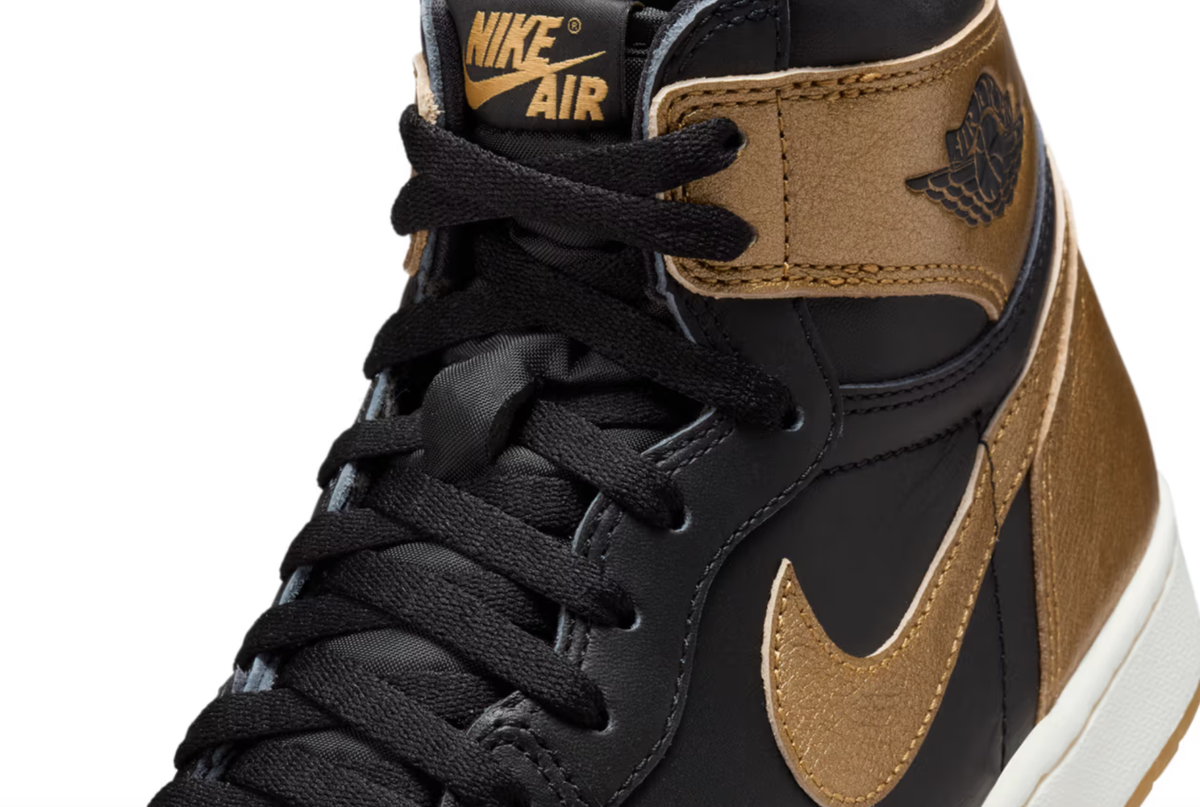 Nike Air Jordan 1 High OG Black Metallic Gold DZ5485-071 Men's