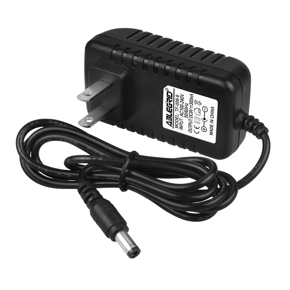 9 Volt DC Power Supply AC Wall Adapter 5.5/2.5mm 9V 9VDC 300ma