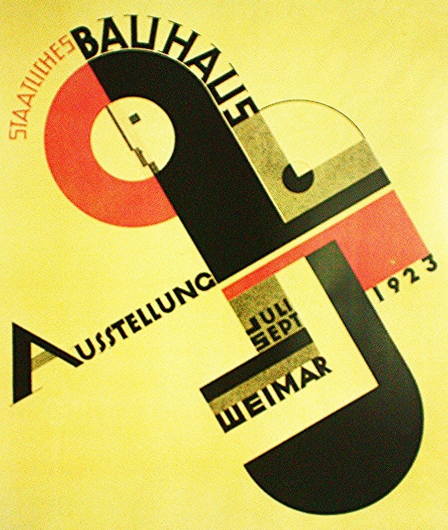 Joost Schmidt – 1923 Bauhaus Exhibition Poster | eBay