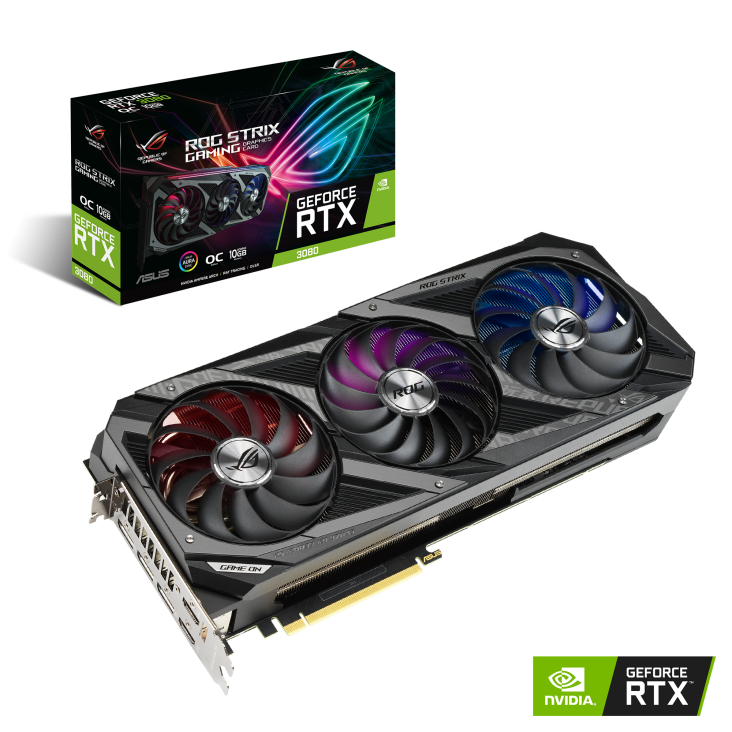 ASUS NVIDIA GeForce ROG-STRIX-RTX3080-O10G-GAMING JAPAN RARE NEW