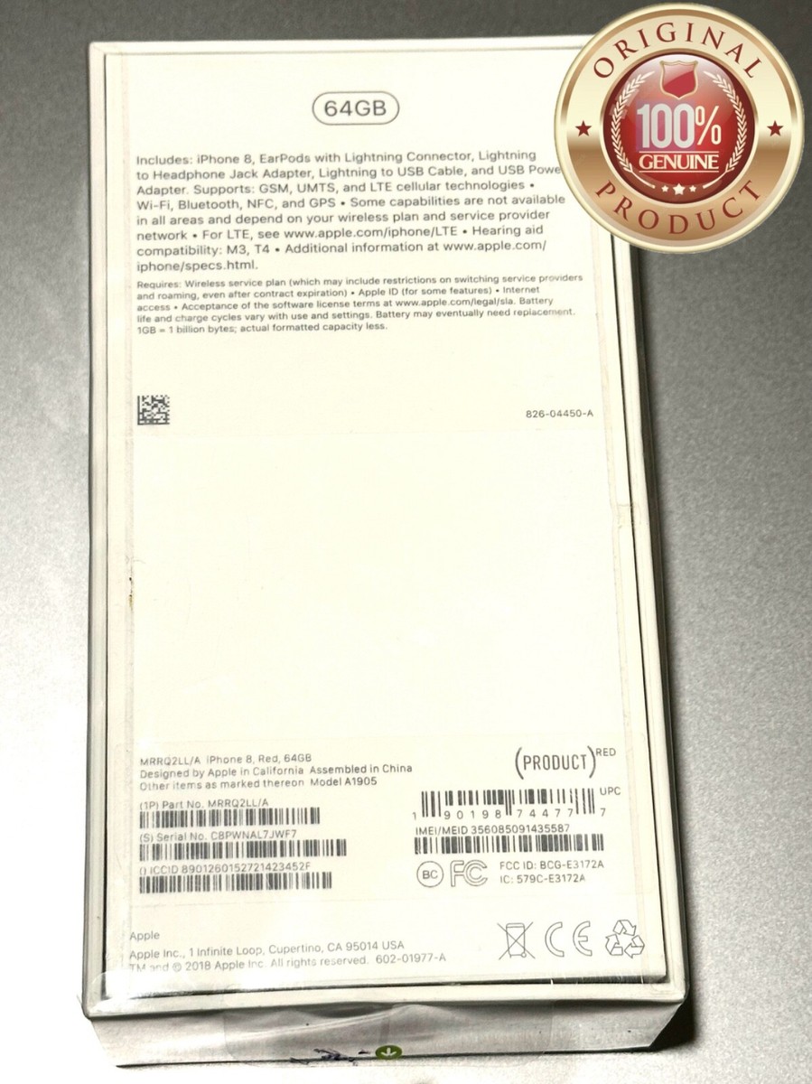 Apple iPhone 8 Red 64 GB T-Mobile/Sprint Old Stock 2018 Brand New