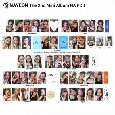 TWICE Nayeon The 2nd Mini Album NA POB Photocard WITHMUU