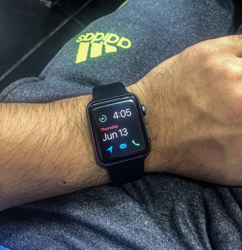 Apple Watch Series 3 42mm Black Sport Band - Space Gray (Cellular