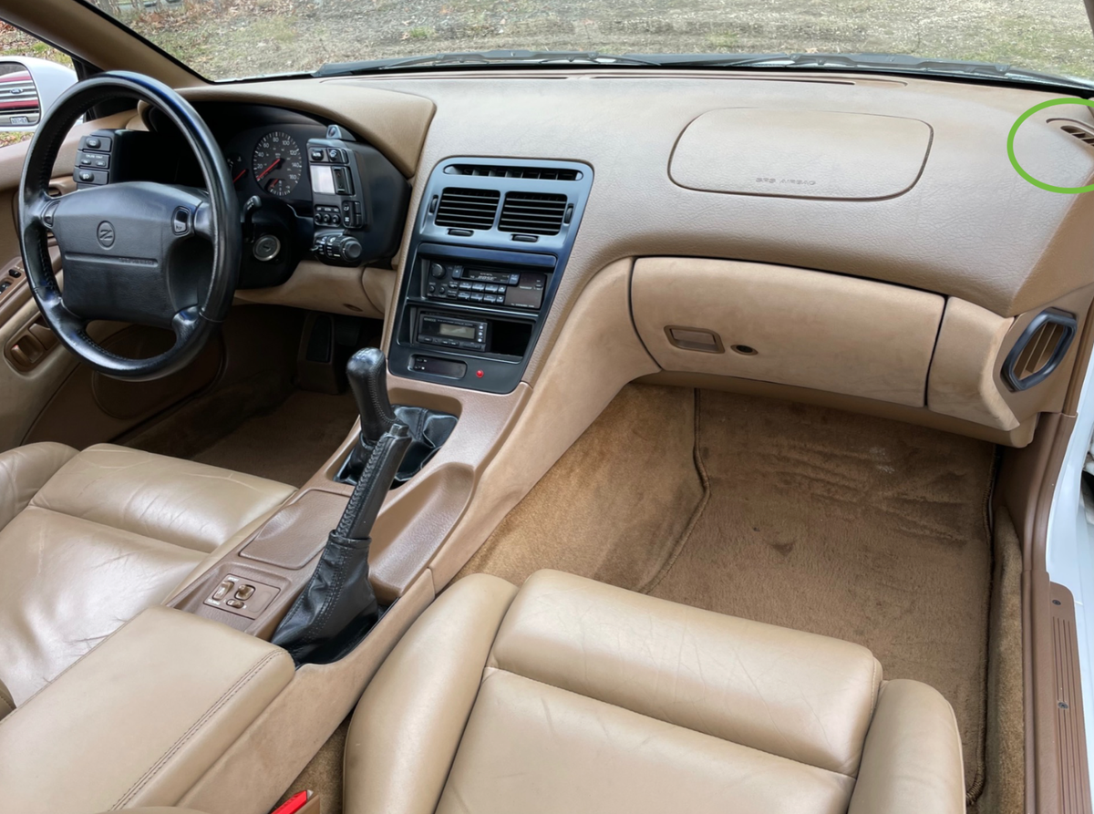 FITS/FOR NISSAN 300ZX Z32 (1989-2000) DASH AIR VENTS IN TAN (SET