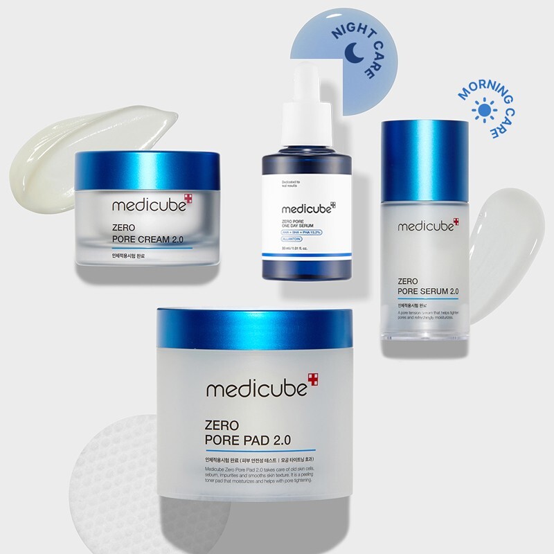 MEDICUBE Zero Line SET 4pcs Pad & Serum2 & Cream Pore Tightening