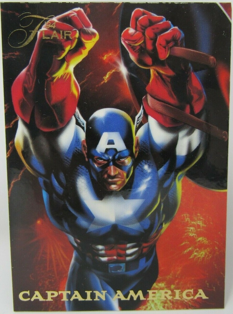 1994 Flair Marvel Power Blast Chase Cards #11 of 18 Captain