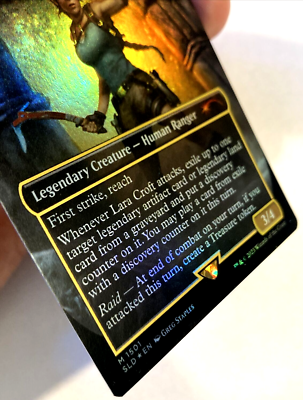 MTG Lara Croft, Tomb Raider *BORDERLESS FOIL* Secret Lair Drop
