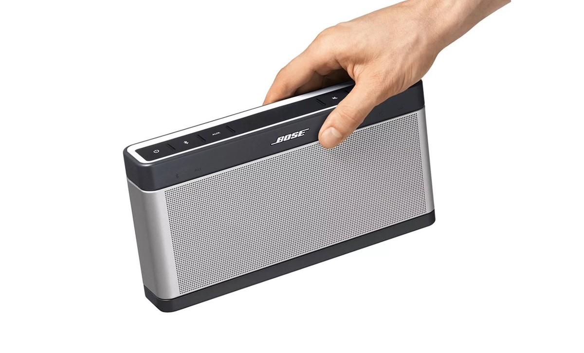 Open Box Bose Soundlink III Bluetooth Speaker-Silver-/ Bose Sound